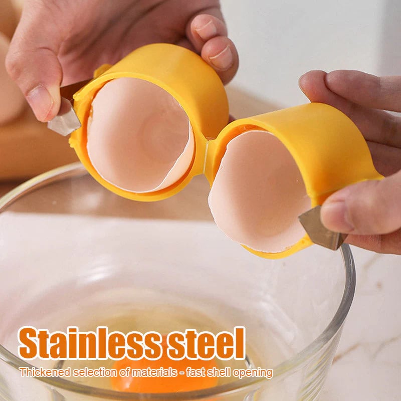 49% OFFš„Efficient Egg Cracking Tool, Handy Egg Separatorš³