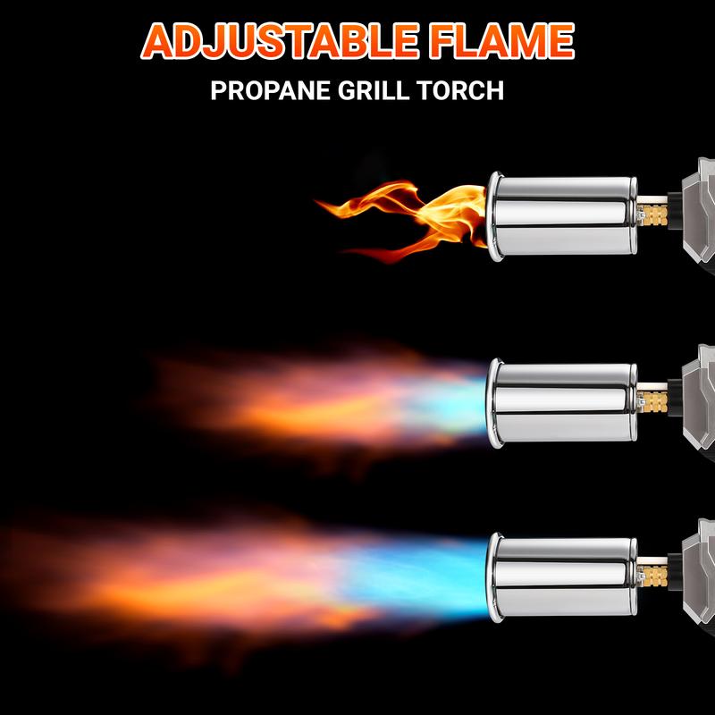 Kitchen Torch, Cooking Propane Blow Torch, 700,000BTU Propane Torch, Food Culinary Torch for Outdoor Cooking, Campfire Starter Grill Torch, BBQ Torch for Steak & Creme Brule christmas gift ideas e