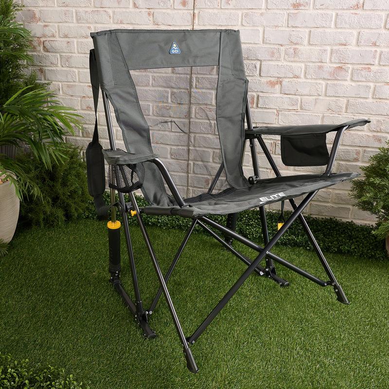 ZYNOX Outdoor XL Elite Portable Rocking Chair with Pocket