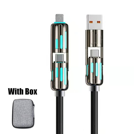 🔥Last Day 49% OFF🔥 4-in-1 USB Charging Cable mFish fast charging MAX 240W (With Box)