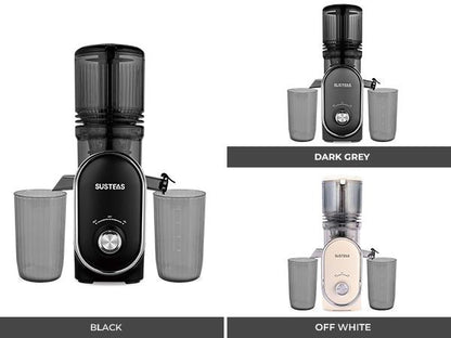 Cold Press Juicer, 5.3 Inch Large Feed Opening, Slow Masticator Chute, For Whole Vegetables and Fruits, High Yield, Easy to Clean Springtok Steel
