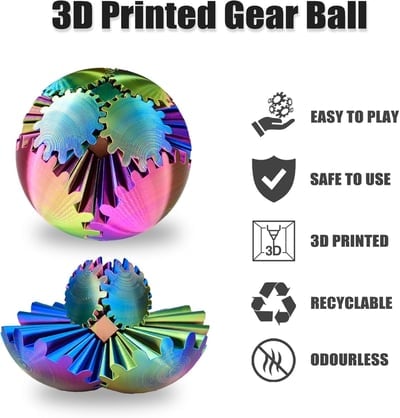 🔥LAST DAY - BUY 1 GET 1 FREE JUST $4.49 EACH🔥GearSphere - The Steampunk Whirling Wonder Fidget (Gear Ball)