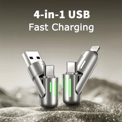 🔥Last Day 49% OFF🔥 4-in-1 USB Charging Cable mFish fast charging MAX 240W (With Box)