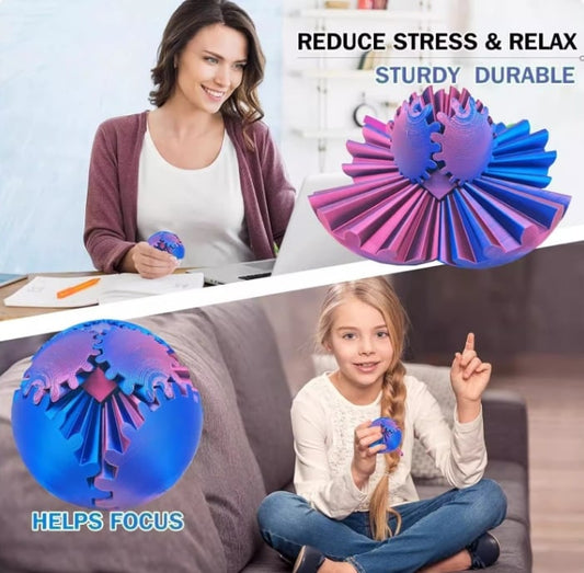 🔥LAST DAY - BUY 1 GET 1 FREE JUST $4.49 EACH🔥GearSphere - The Steampunk Whirling Wonder Fidget (Gear Ball)