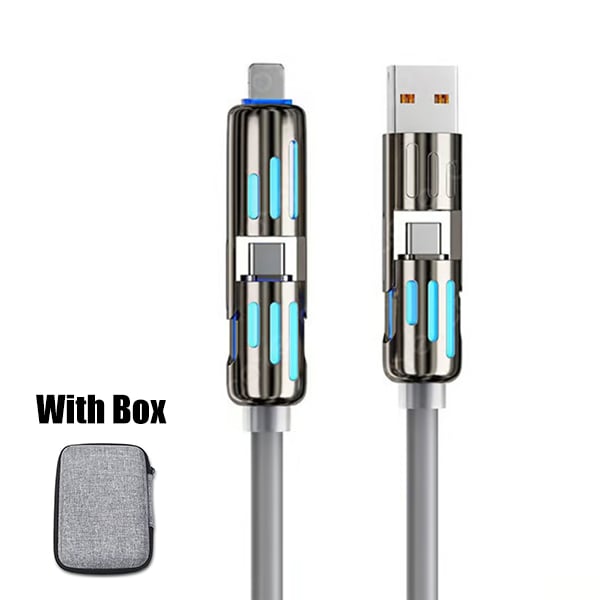 🔥Last Day 49% OFF🔥 4-in-1 USB Charging Cable mFish fast charging MAX 240W (With Box)