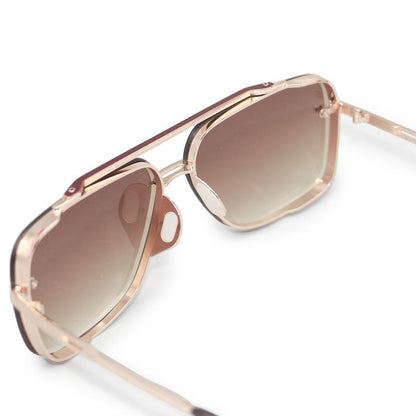 ZYNOX Coffee - Tangle Free Aviator Sunglasses