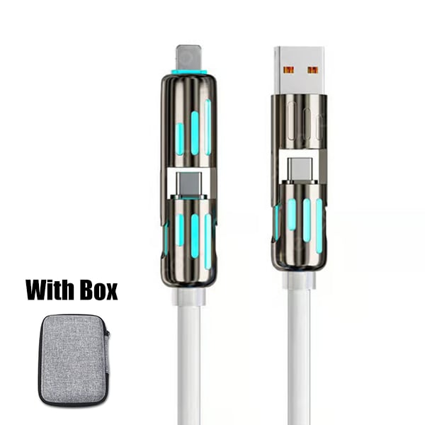 🔥Last Day 49% OFF🔥 4-in-1 USB Charging Cable mFish fast charging MAX 240W (With Box)