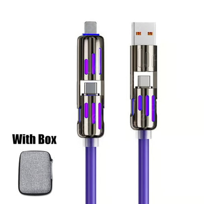 🔥Last Day 49% OFF🔥 4-in-1 USB Charging Cable mFish fast charging MAX 240W (With Box)