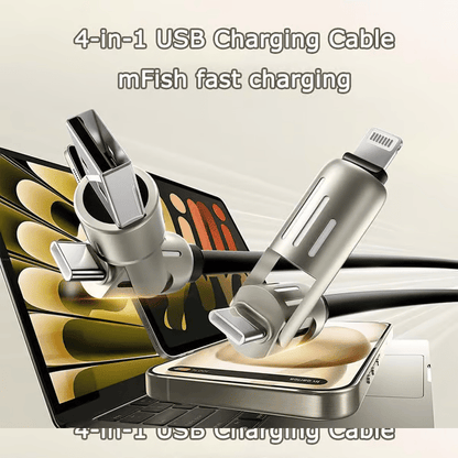 🔥Last Day 49% OFF🔥 4-in-1 USB Charging Cable mFish fast charging MAX 240W (With Box)