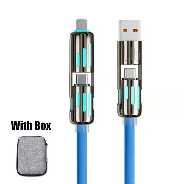 🔥Last Day 49% OFF🔥 4-in-1 USB Charging Cable mFish fast charging MAX 240W (With Box)