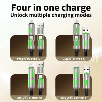 🔥Last Day 49% OFF🔥 4-in-1 USB Charging Cable mFish fast charging MAX 240W (With Box)
